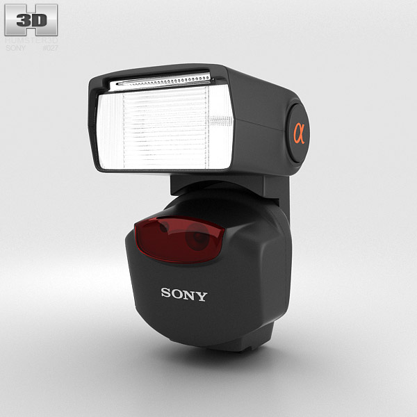 Sony HVL-F43AM 外部フラッシュ 3Dモデル