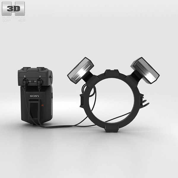 Sony HVL-MT24AM Macro Twin Flash Kit 3D model