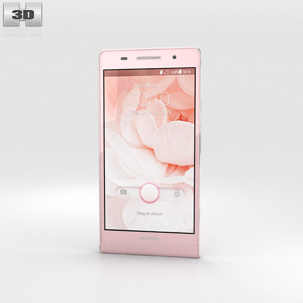 Huawei Ascend P6 S Pink 3D model