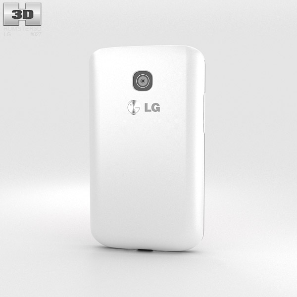 LG Optimus L1 II TRI White 3d model
