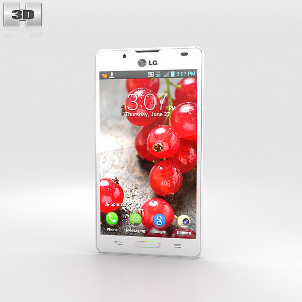 LG Optimus L7 II P713 White 3D model