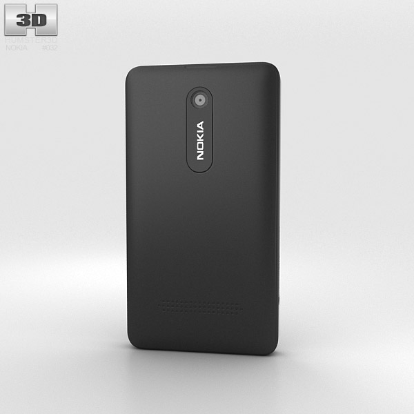 Nokia Asha 210 Black 3d model