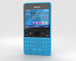 Nokia Asha 210 Cyan 3D模型
