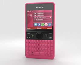 Nokia Asha 210 Pink 3D model