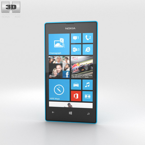 Nokia Lumia 520 Cyan 3d model