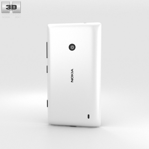 Nokia Lumia 520 白い 3Dモデル