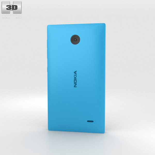 Nokia X Cyan Modello 3D