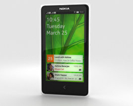 Nokia X White 3D model