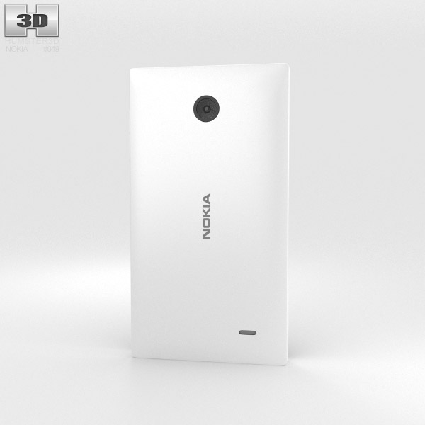 Nokia X Blanc Modèle 3d
