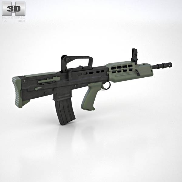 Sa80 L85a1 3d Model Weapon On Hum3d