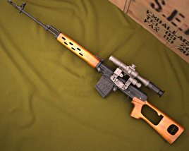 Fusil de francotirador Dragunov Modelo 3D