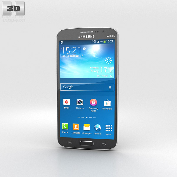 Samsung Galaxy Grand 2 Black 3d model