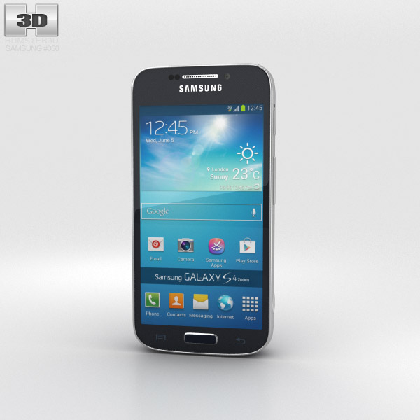 Samsung Galaxy S4 Zoom Black 3d model