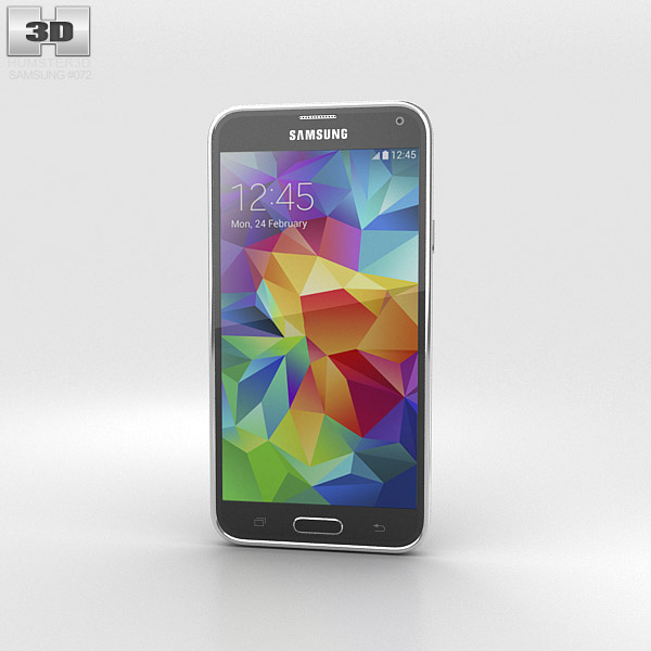 Samsung Galaxy S5 Nero Modello 3D
