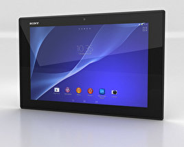 Sony Xperia Tablet Z2 黑色的 3D模型