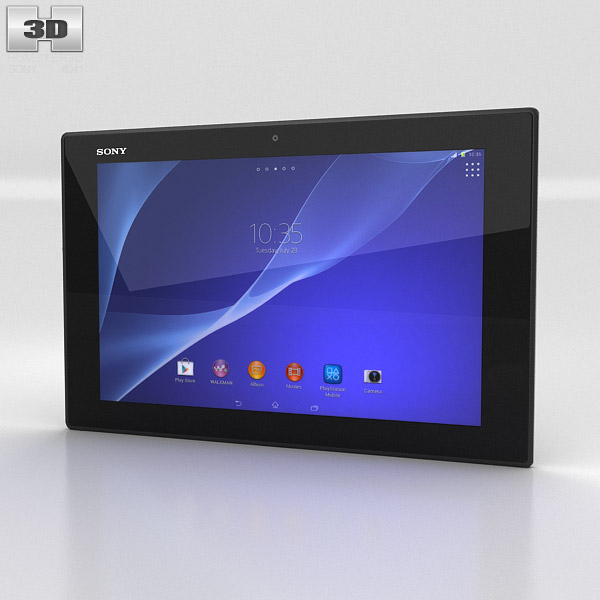 Sony Xperia Tablet Z2 Nero Modello 3D