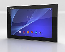 Sony Xperia Tablet Z2 白色的 3D模型