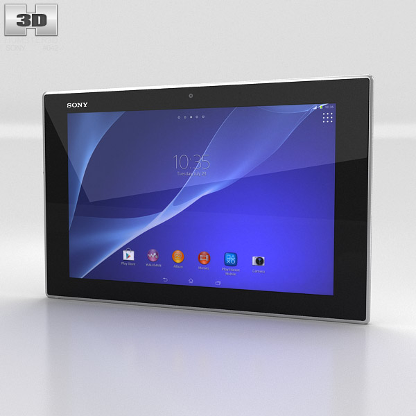 Sony Xperia Tablet Z2 Bianco Modello 3D