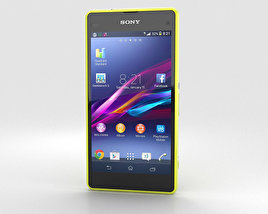 Sony Xperia Z1 Compact Yellow 3D model
