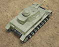 Panzer IV 3d model top view