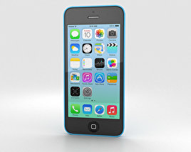 Apple iPhone 5C Blue Modello 3D