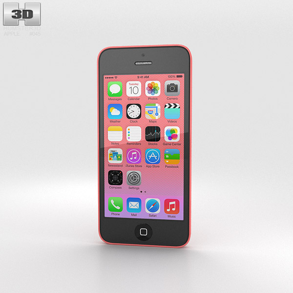 Apple iPhone 5C Pink 3D model