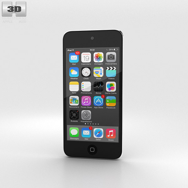 Apple iPod Touch Grey Modelo 3D