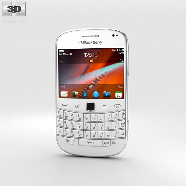BlackBerry Bold 9900 Bianco Modello 3D