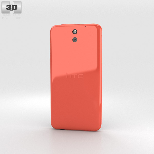 HTC Desire 610 Red 3d model