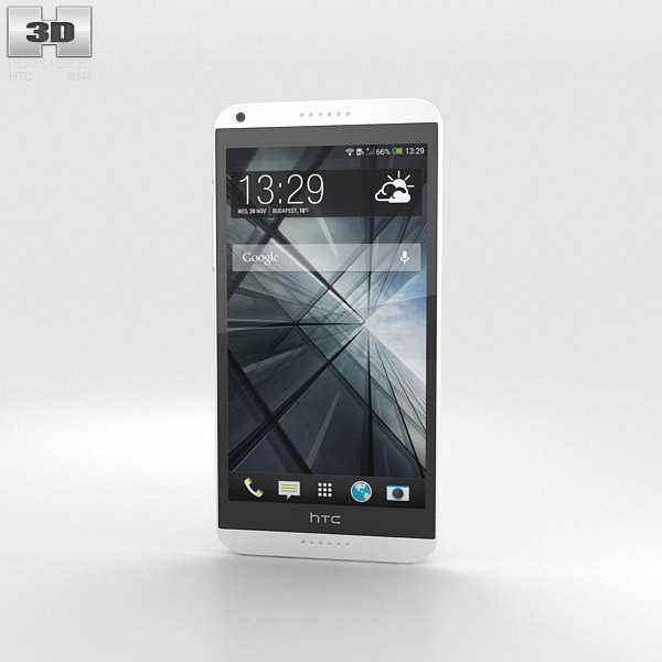 HTC Desire 816 White 3D 모델 