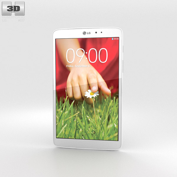 LG G Pad 8.3 inch Weiß 3D-Modell