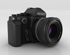 Nikon DF 黑色的 3D模型