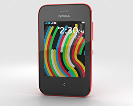 Nokia Asha 230 Bright Red Modelo 3d