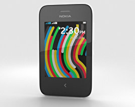 Nokia Asha 230 Weiß 3D-Modell