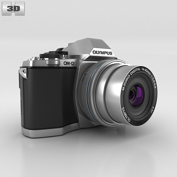 Olympus OM-D E-M10 Silver 3D model