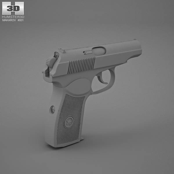 Makarov Pistol 3d Model - Weapon On Hum3d