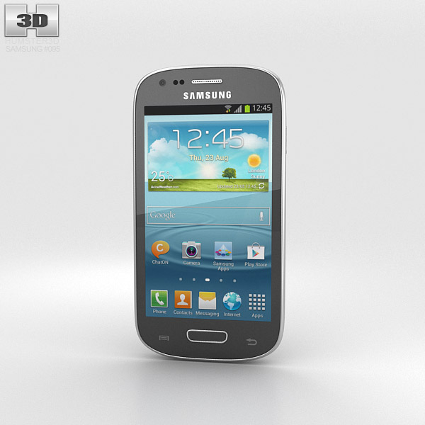 Samsung I8200 Galaxy S III Mini VE Gray Modelo 3D