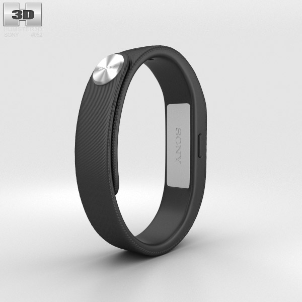 Sony Smart Band SWR10 Black 3D model