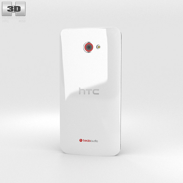 HTC Butterfly S White 3d model