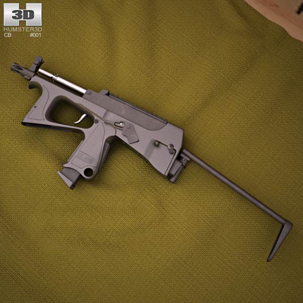 PP-2000冲锋枪 3D模型