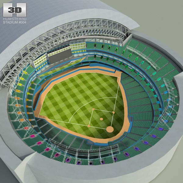 Rogers Centre Baseball Stadium 3d Model Architecture On Hum3d