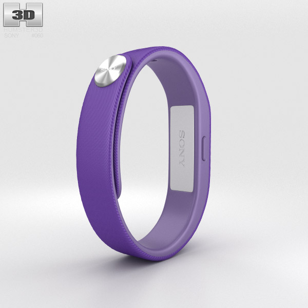 Sony Smart Band SWR10 Purple 3D model