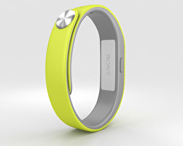 Sony Smart Band SWR10 Jaune Modèle 3D