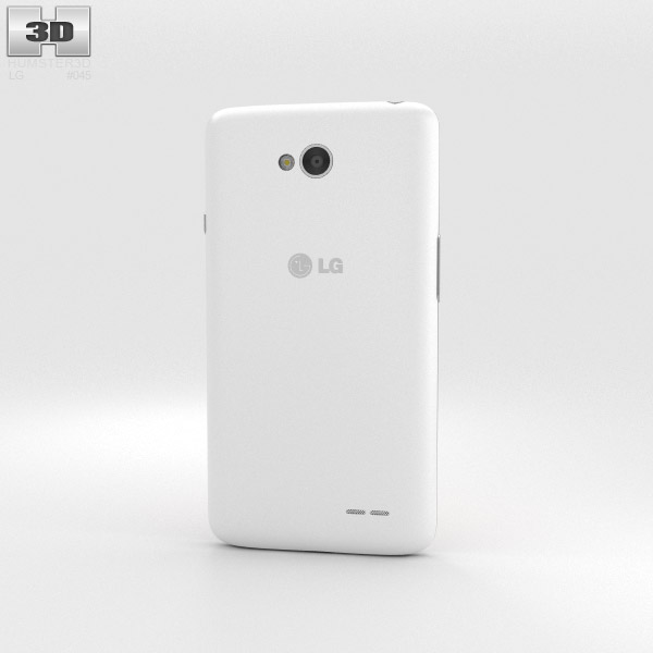 LG L65 Dual 白い 3Dモデル
