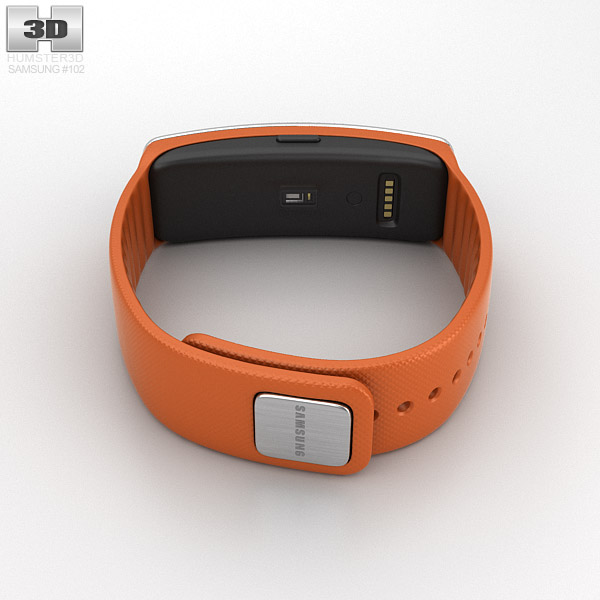 Samsung Gear Fit Orange 3d model