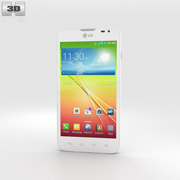 LG L70 Dual Blanco Modelo 3D - Electrónica on Hum3D