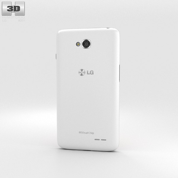 LG L70 Dual White 3d model