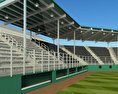 Little League Volunteer Baseball stadium 3d model