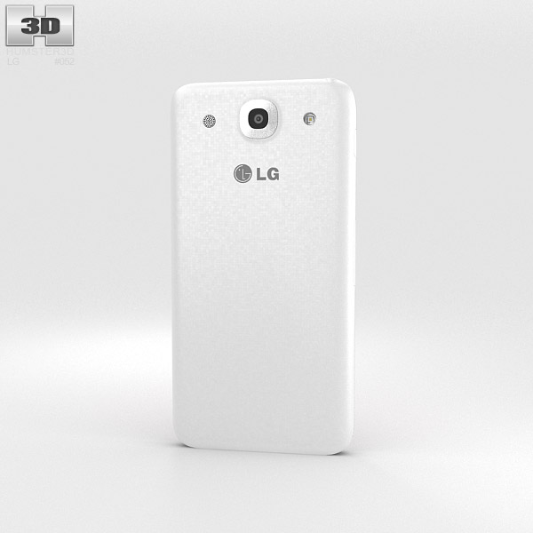 LG Optimus G Pro Blanc Modèle 3d