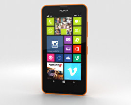 Nokia Lumia 630 Bright Orange 3D model